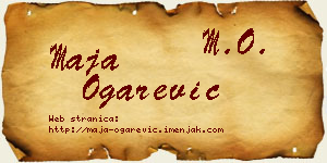 Maja Ogarević vizit kartica